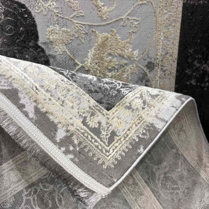 سجاد ليزا كولد تركي رصاصي مقاس 100*200