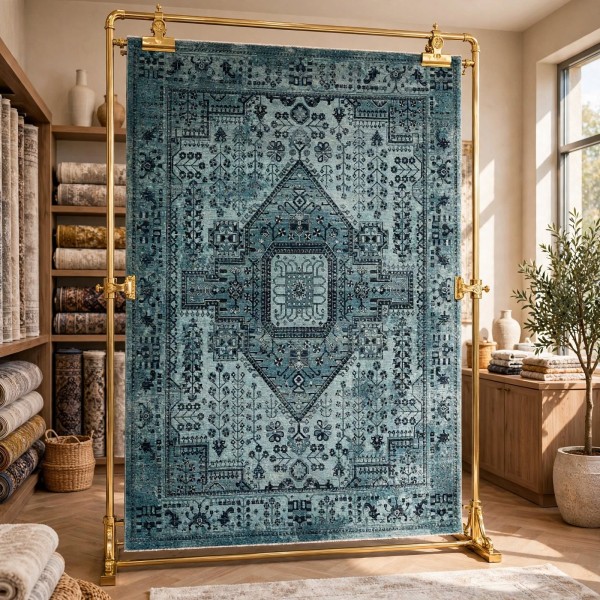 سجاد لونا بوهيمي تركي ODO9A اكوا مقاس 250*350