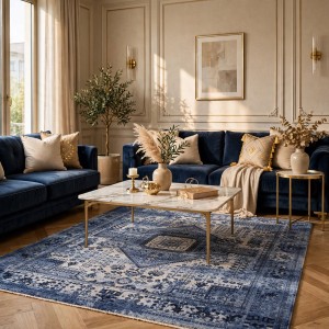 Turkish Luna Bohemian Rug ODO9A BLUE 200x300 cm