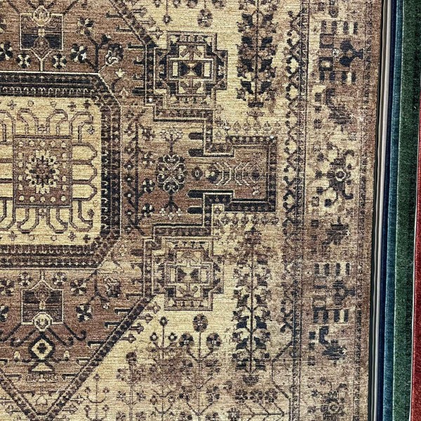 سجاد لونا بوهيمي تركي ODO9A بني مقاس 100*300
