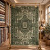 Turkish Luna Bohemian Rug ODO9A GREEN 300x400 cm