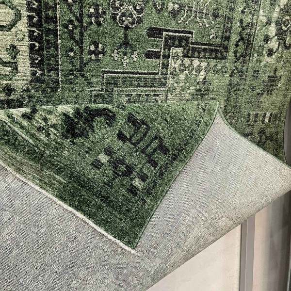 Turkish Luna Bohemian Rug ODO9A GREEN 300x400 cm