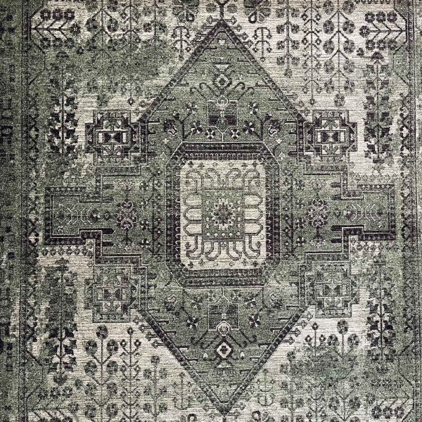 Turkish Luna Bohemian Rug ODO9A GREEN 300x400 cm