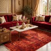 سجاد لونا بوهيمي تركي ODO9A احمر مقاس 300*400