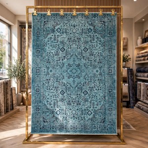 Turkish Luna Bohemian Rug OE72C Aqua 200x300 cm