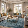 سجاد لونا بوهيمي تركي OE72C اكوا مقاس 100*200