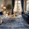 سجاد لونا بوهيمي تركي OE72C سماوي مقاس 100*200
