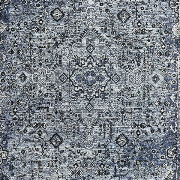 سجاد لونا بوهيمي تركي OE72C سماوي مقاس 100*200