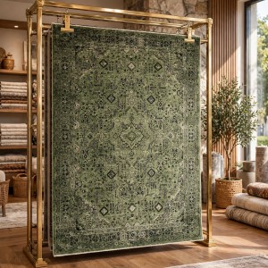 Turkish Luna Bohemian Rug OE72C GREEN 150x220 cm