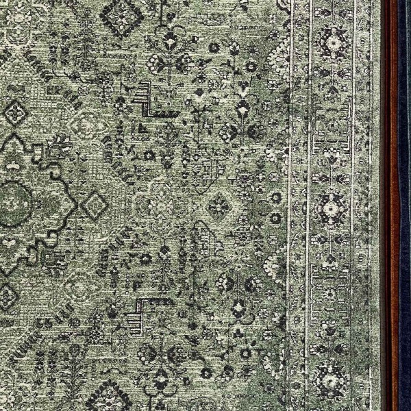 سجاد فخم لونا بوهيمي تركي OE72C اخضر مقاس 300*400