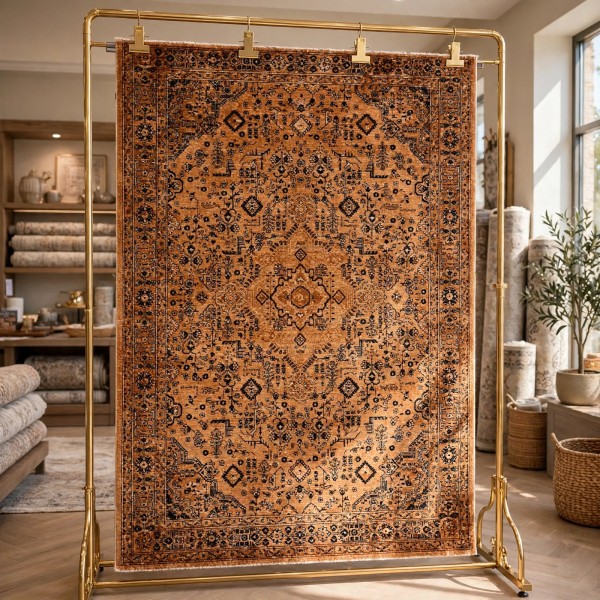 Turkish Luna Bohemian Rug OE72C ORANGE 200x300 cm