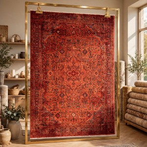 Turkish Luna Bohemian Rug OE72C red 200x300 cm