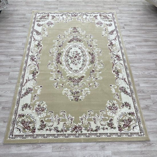 Paris Turkish Carpet 6989C beige Color Size 300*400