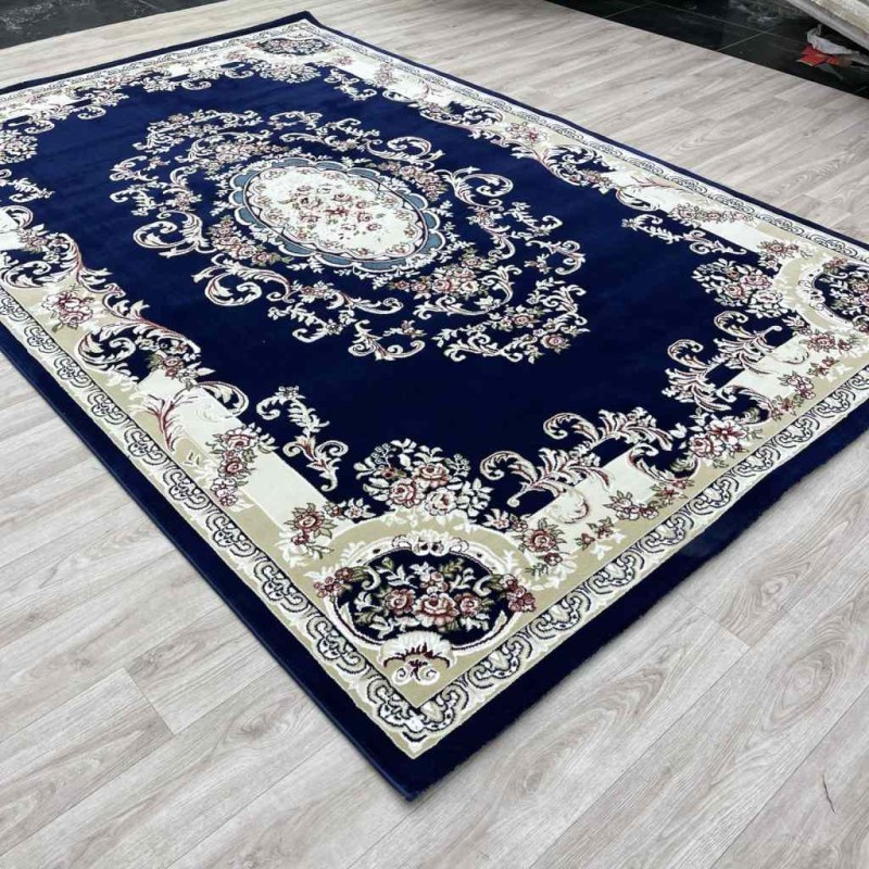 سجاد تركي باريس 6989C لون كحلي مقاس 300*500