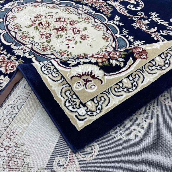 Paris Turkish Carpet 6989C navy Color Size 500*700