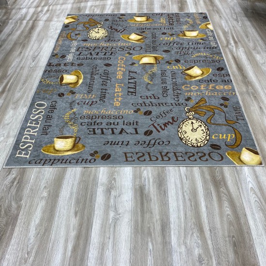 Gray Rebel Espresso Kitchen Carpet