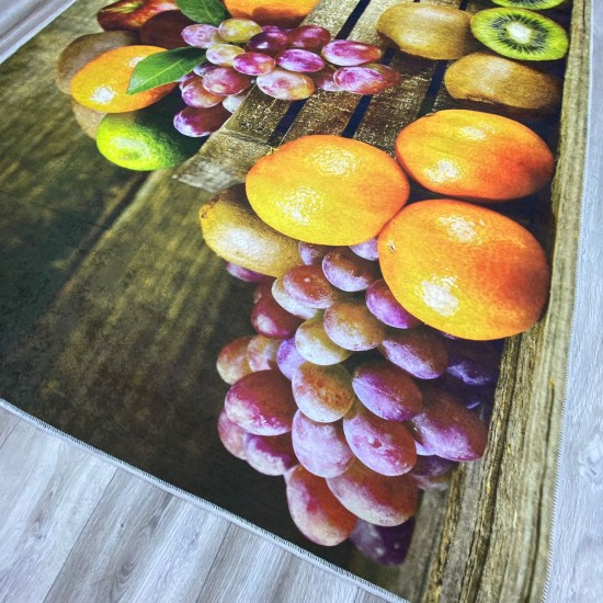 Fruits ruble kitchen rugs