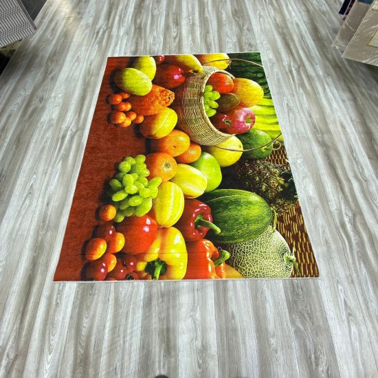 Kitchen rugs mixed fruits