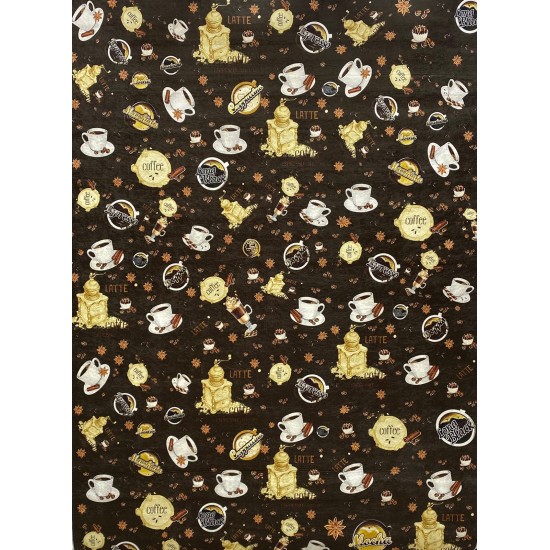 Rubol cafe brown kitchen rug