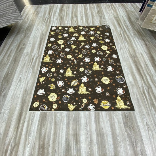 Rubol cafe brown kitchen rug