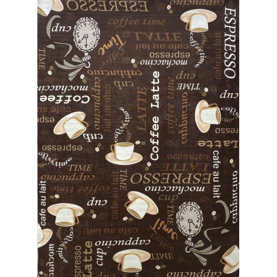 Brown espresso latte kitchen rugs