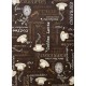 Brown espresso latte kitchen rugs