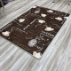 Brown espresso latte kitchen rugs