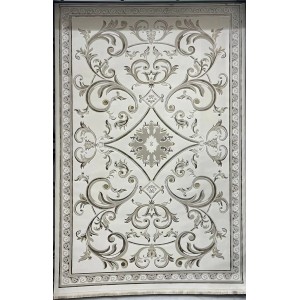 Turkish Safir Rug SRC28A cream beige Size 100x200