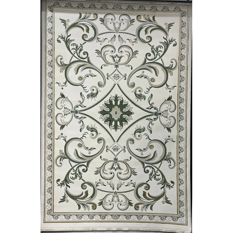 سجاد سفير تركي SRC28A كريم اخضر مقاس 200*300