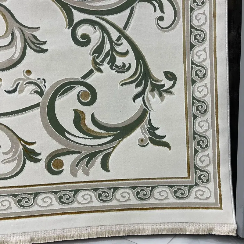 سجاد سفير تركي SRC28A كريم اخضر مقاس 200*300
