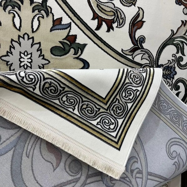 Turkish Safir Rug SRC28A cream multi Size 80*150