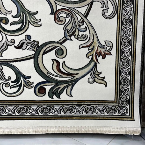 Turkish Safir Rug SRC28A cream multi Size 80*150