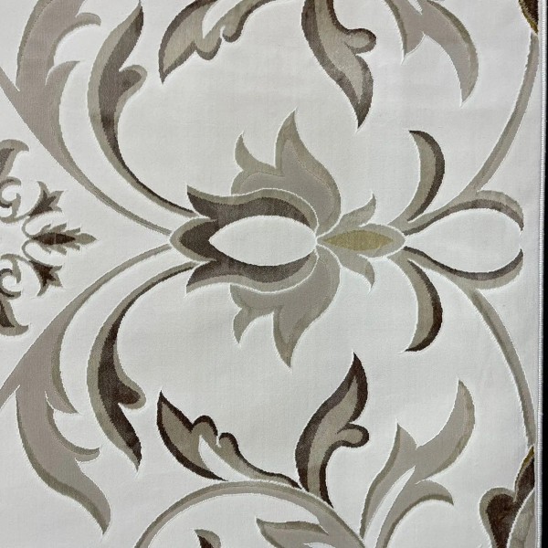 Turkish Safir Rug SRC32C cream beige Size 100x300