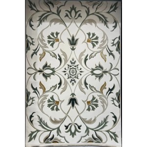 Turkish Safir Rug SRC32C cream green Size 50*80