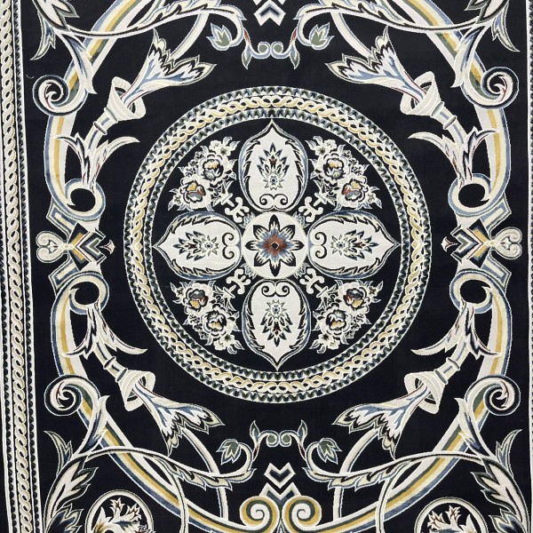 Turkish Safir Rug SRC03A Black Multi-Size 250*350