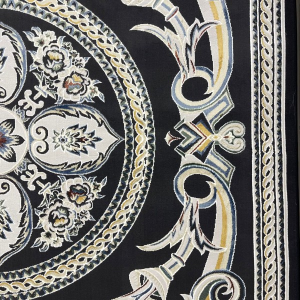 Turkish Safir Rug SRC03A Black Multi-Size 250*350