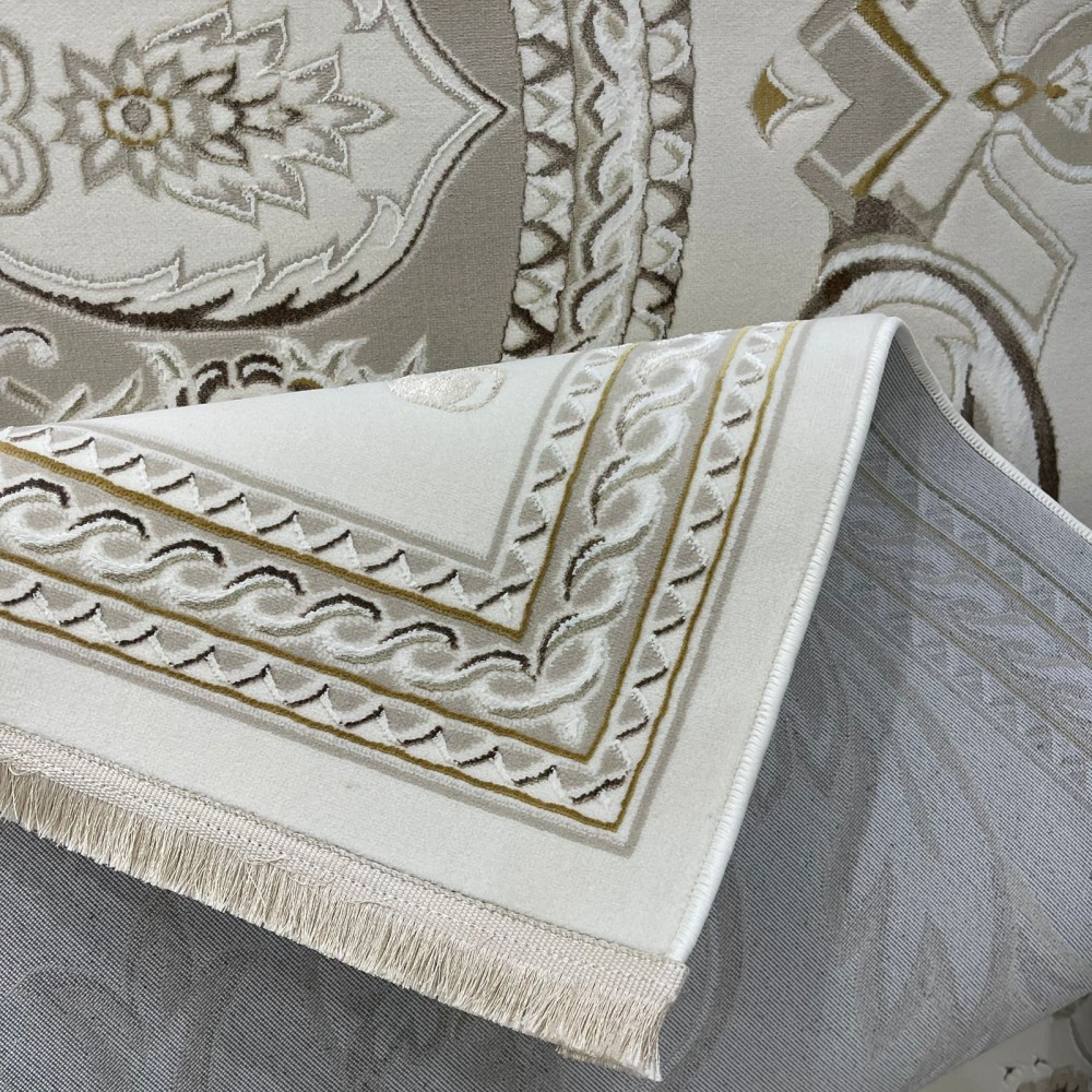 سجاد سفير تركي SRC03A كريم بيج مقاس  250*350