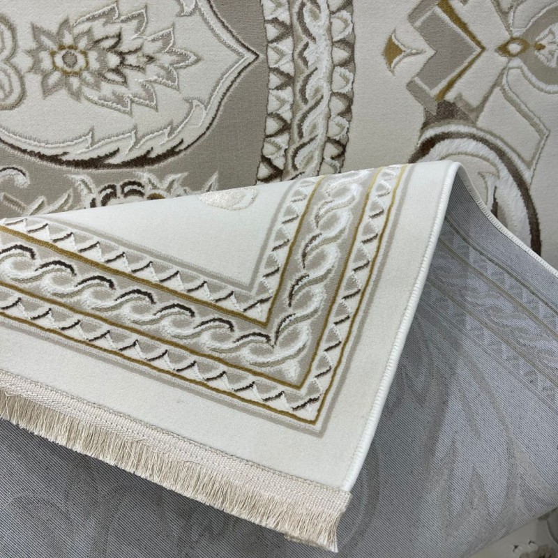 سجاد سفير تركي SRC03A كريم بيج مقاس 100*200