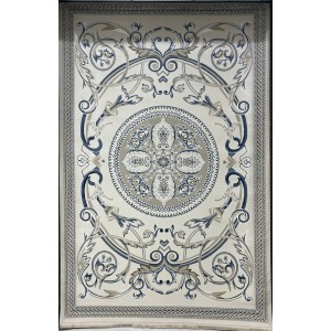 Turkish Safir Rug SRC03A cream blue-Size 250*350