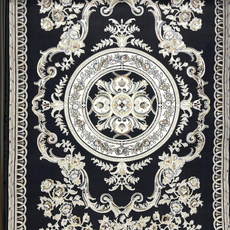 سجاد سفير تركي SRC04A اسود مولتي مقاس 100*200