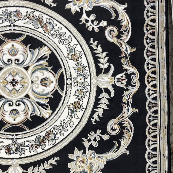 سجاد سفير تركي SRC04A اسود مولتي مقاس 100*300