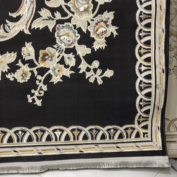 سجاد سفير تركي SRC04A اسود مولتي مقاس 100*300