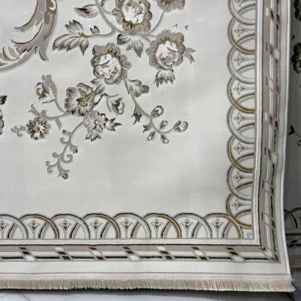 سجاد سفير تركي SRC04A كريم بيج مقاس 150*220