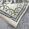 Turkish Safir Rug SRC04A cream blue-Size 100x300