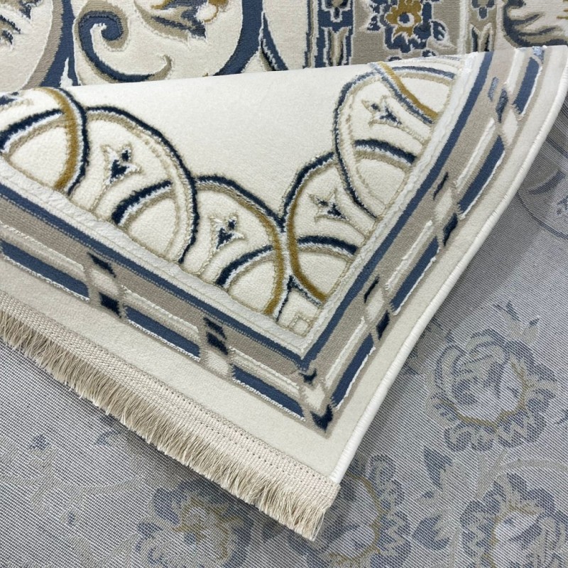 سجاد سفير تركي SRC04A كريم سماوي مقاس 80*150