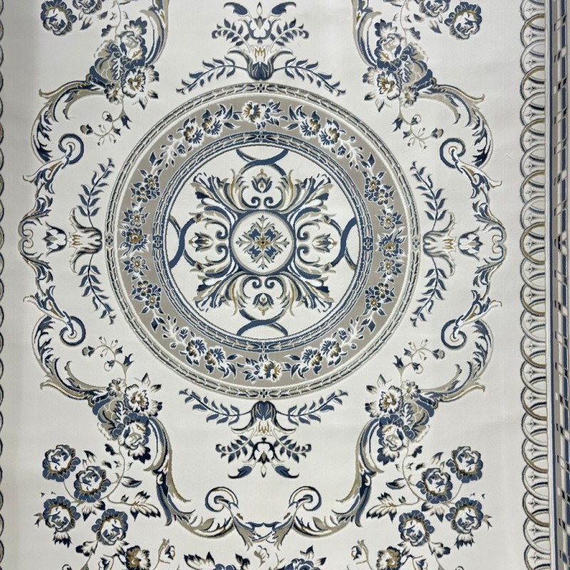 سجاد سفير تركي SRC04A كريم سماوي مقاس 80*150