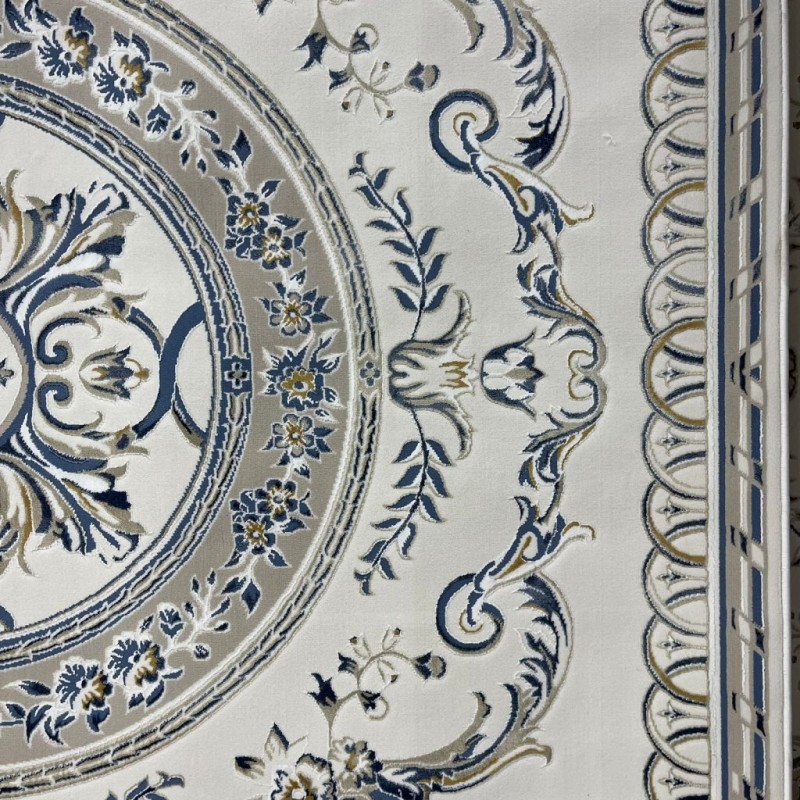 سجاد سفير تركي SRC04A كريم سماوي مقاس 80*150
