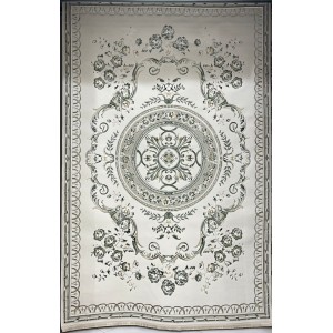 Turkish Safir Rug SRC04A cream green-Size 150*220