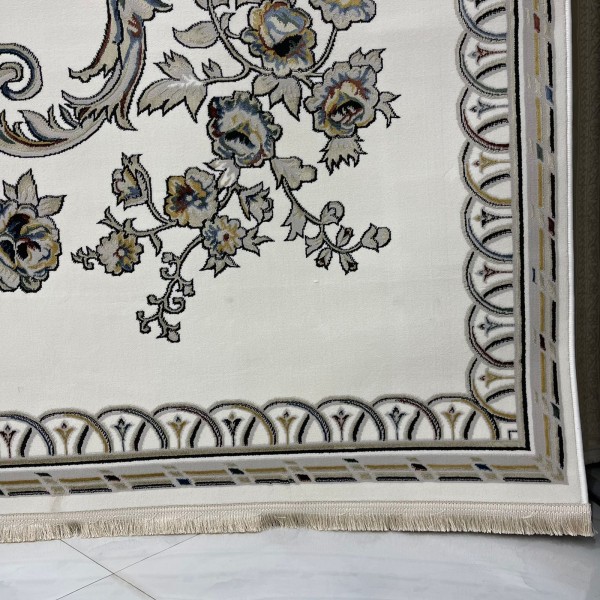 Turkish Safir Rug SRC04A cream multe-Size 100x200