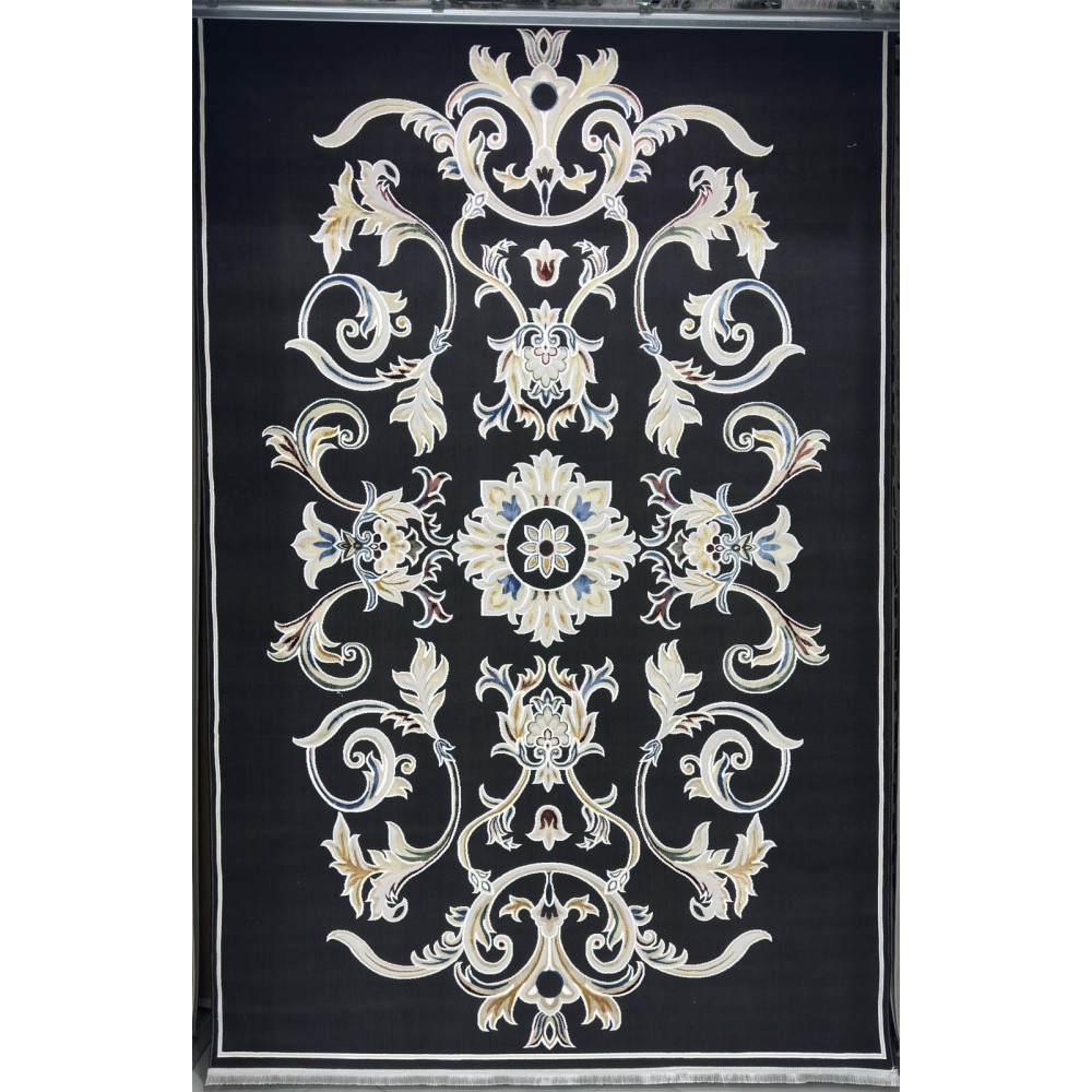 سجاد سفير تركي SRC05A اسود مولتي مقاس 50*80